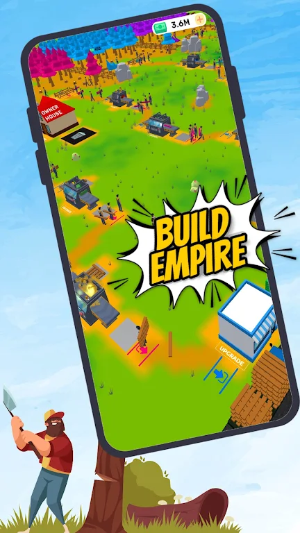 Lumber Tycoon Inc : Idle build स्क्रीनशॉट 0