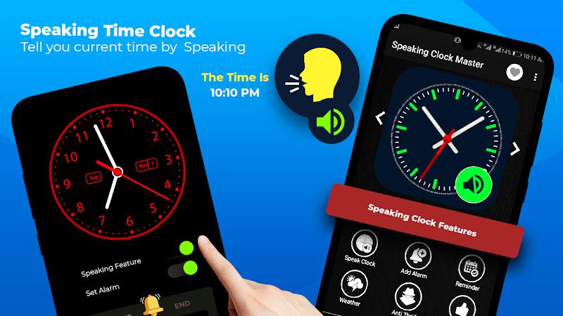 Speaking Clock - Talking Clock Schermafbeelding 2