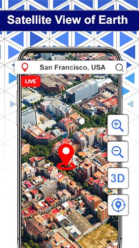 Earth Map Satellite: View Live Captura de pantalla 1