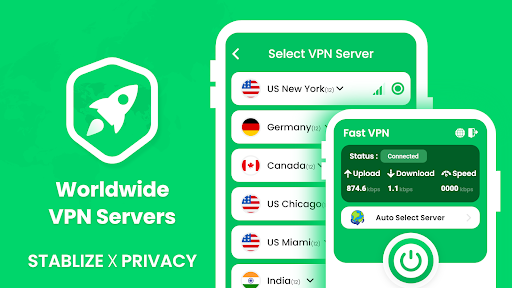 Fast VPN - Fast & Secure ဖန်သားပြင်ဓာတ်ပုံ 0