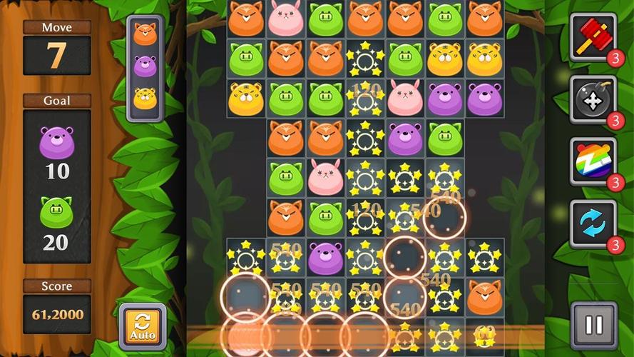 Jungle Match Puzzle Скриншот 1