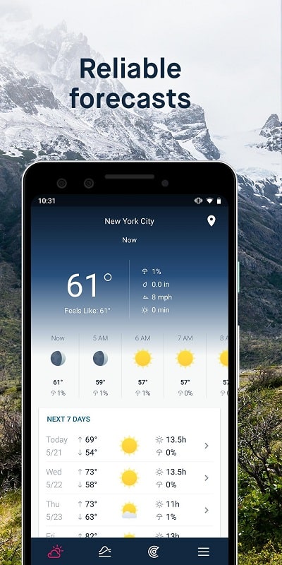 WeatherPro Captura de tela 1