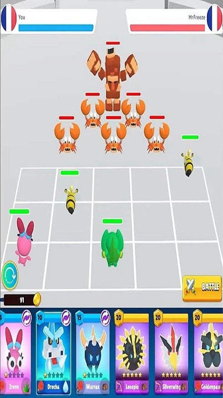 Monsters Tactics ဖန်သားပြင်ဓာတ်ပုံ 0