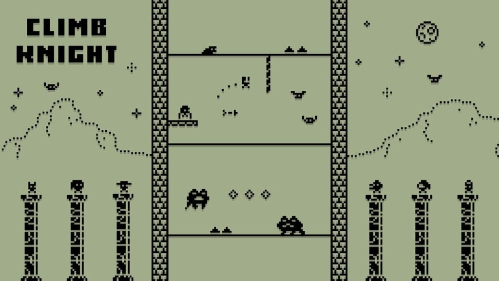 „Climb Knight: 1-button Retro Arcade Gra wydana przez Dere Evil Exe Makers”