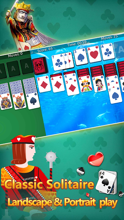 klondike solitaire :card shark স্ক্রিনশট 1