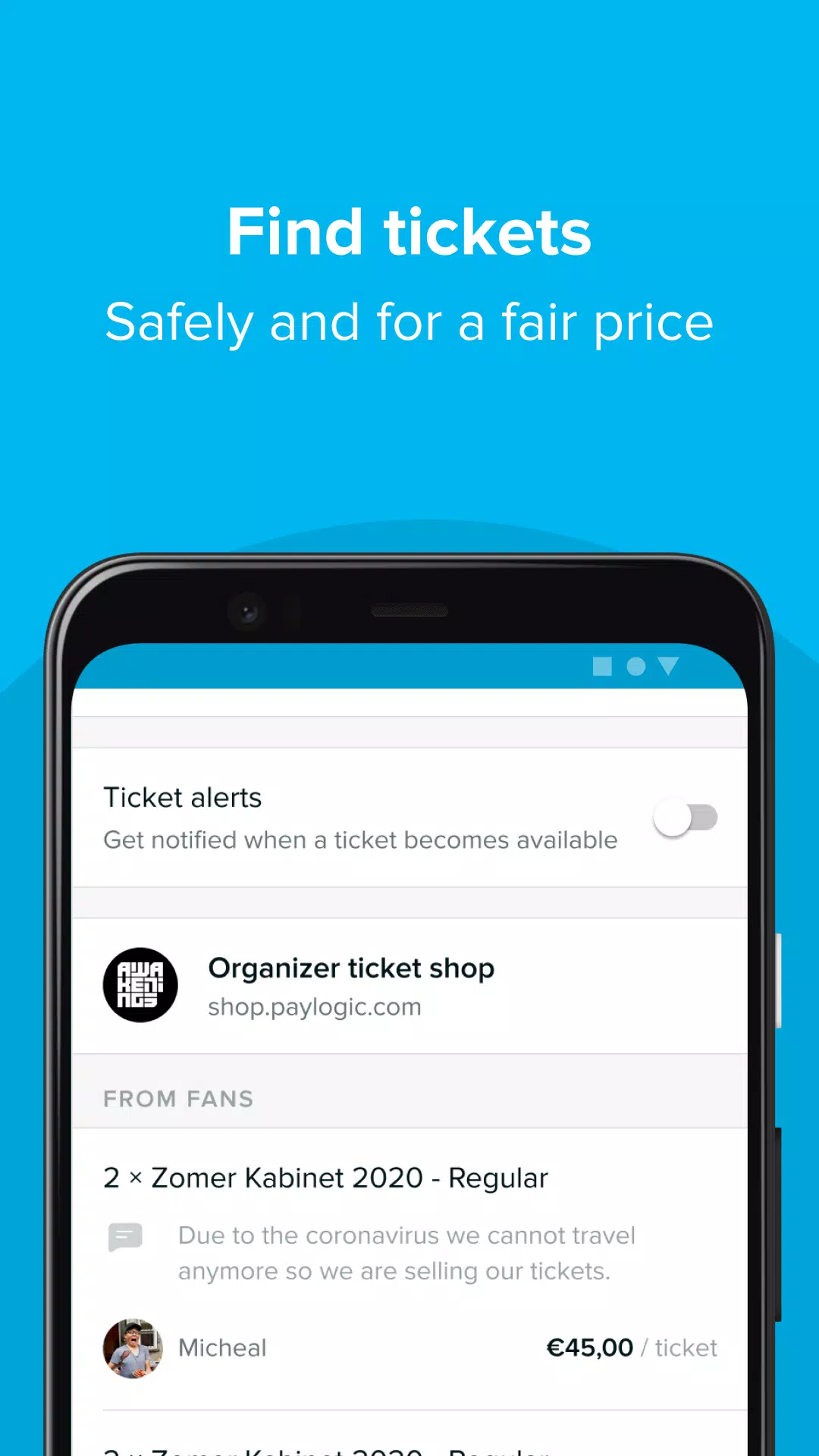 TicketSwap Capture d'écran 2