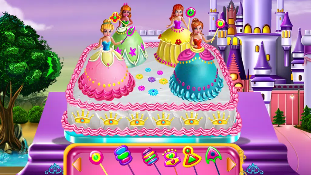 Princesses Cake Cooking 螢幕截圖 1