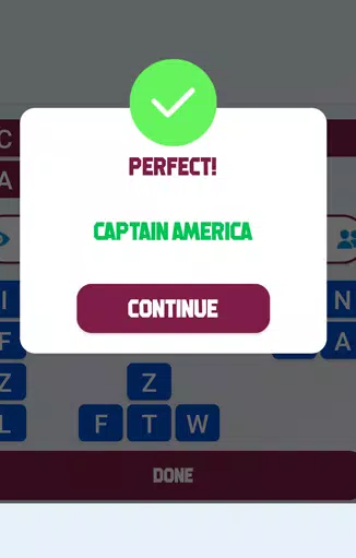 Superhero Identity Word Quiz Schermafbeelding 2