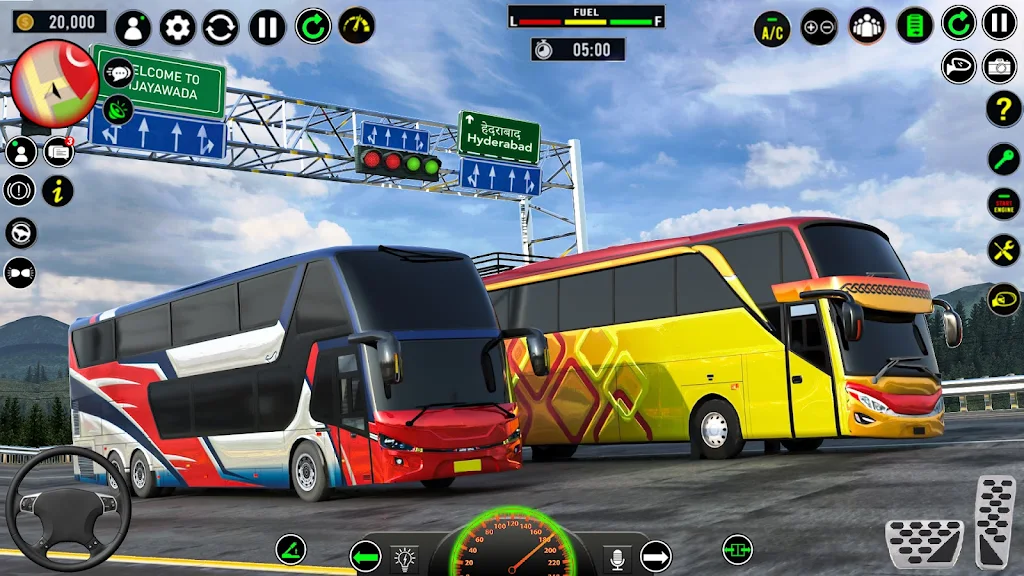 US Luxury Bus Driving Game 3D Capture d'écran 3