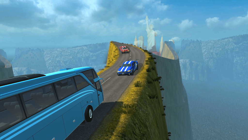 Risky Roads Bus Driver Offroad Скриншот 1