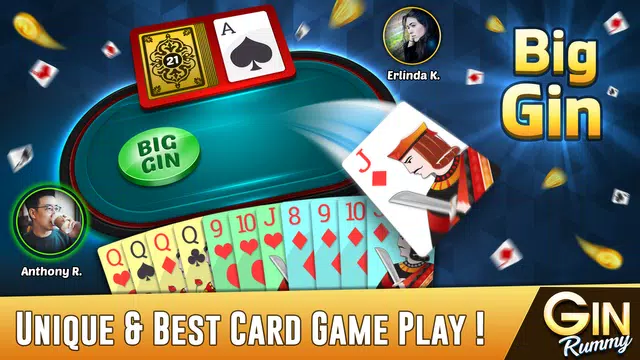 Gin Rummy Offline Card Game ภาพหน้าจอ 2