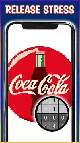 Logo Pixel Art Color by Number Schermafbeelding 0