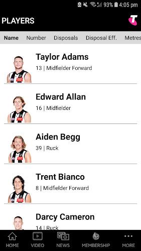 Collingwood Official App Captura de pantalla 2