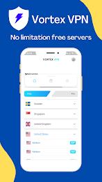 Vortex VPN - Fast VPN Proxy Ảnh chụp màn hình 1