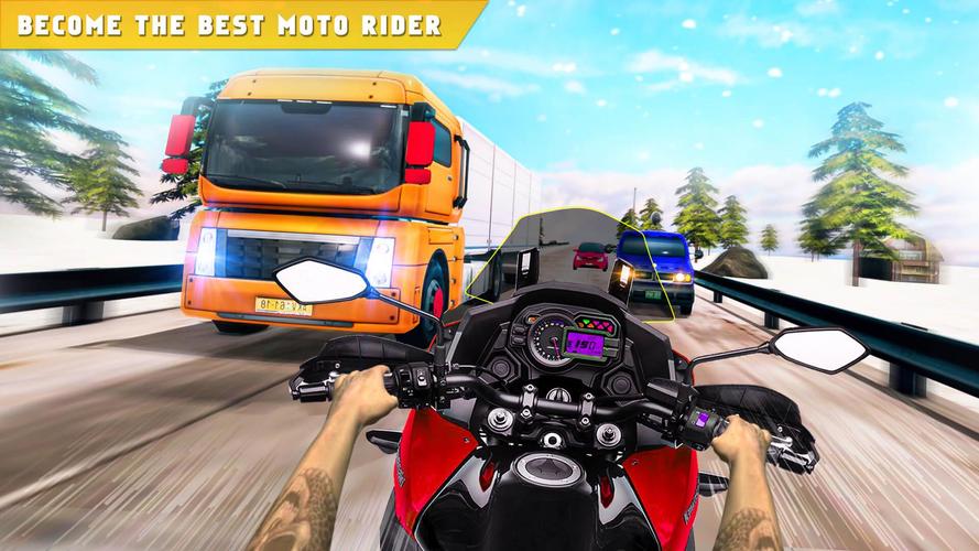 Highway Traffic Bike Race Moto Capture d'écran 3