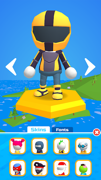 Do Not Fall .io Mod Ekran Görüntüsü 0