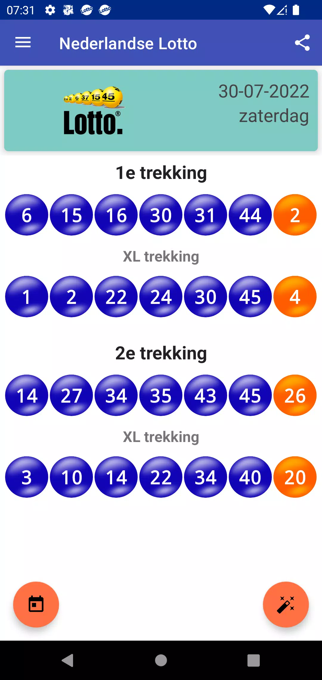 Nederlandse Lotto Voorspelling Ekran Görüntüsü 0