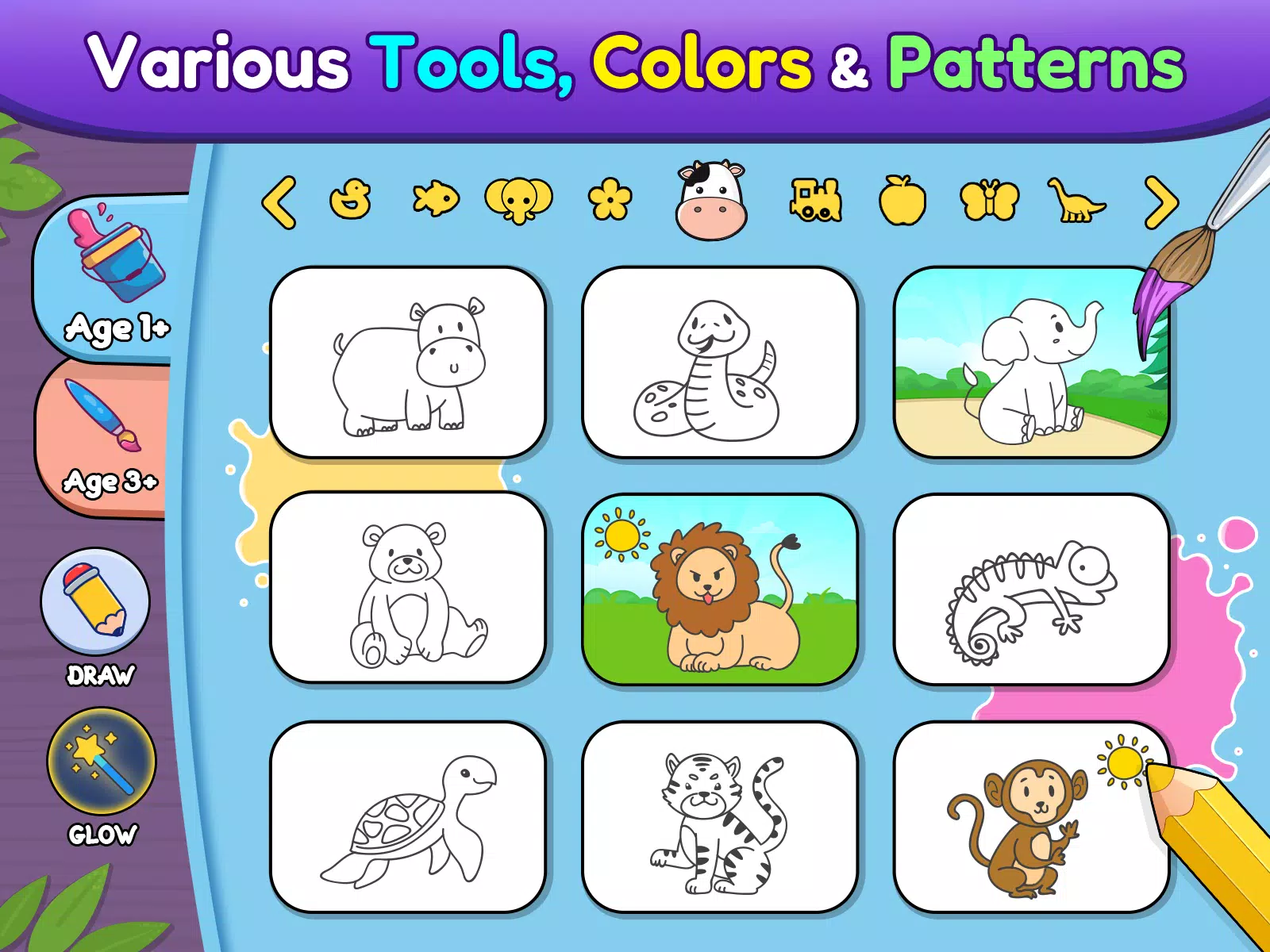 Coloring games for kids: 2-5 y Schermafbeelding 3