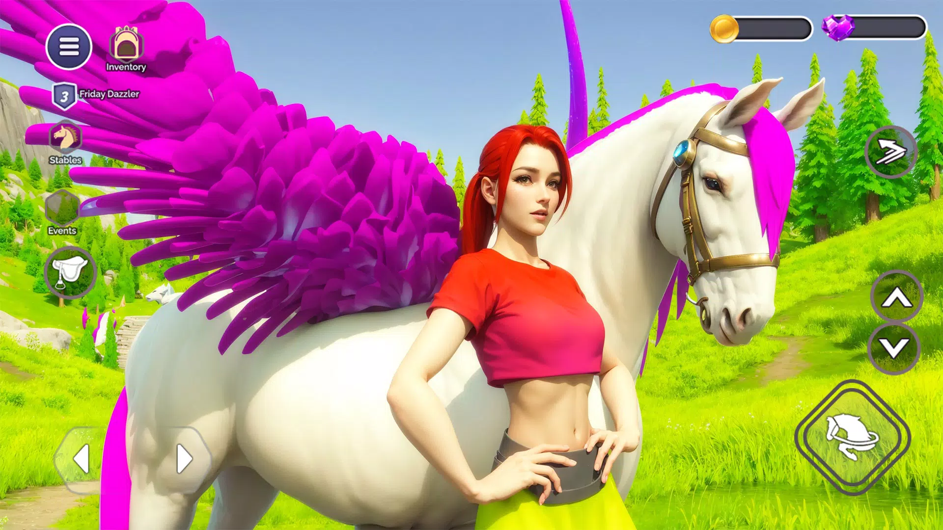 My Flying Unicorn Horse Game ภาพหน้าจอ 0