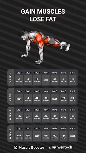 Workout Planner Muscle Booster 螢幕截圖 3