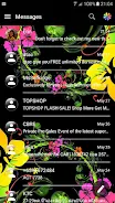 SMS Messages Glass BlackFlower Zrzut ekranu 2