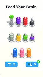 Nuts & Bolts, Color Screw Sort Screenshot 0