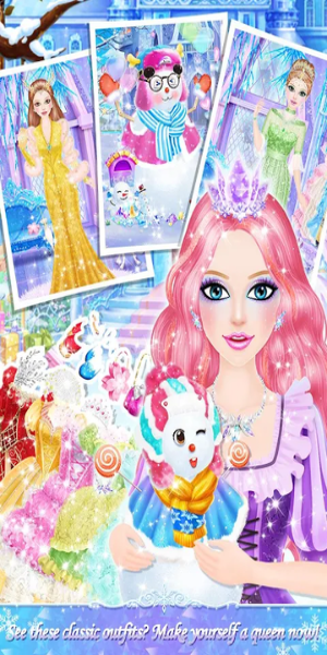 Princess Salon: Frozen Party Mod ဖန်သားပြင်ဓာတ်ပုံ 2