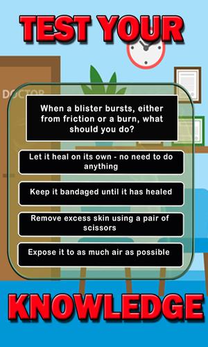 First Aid Educational Quiz Captura de tela 1