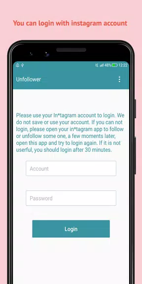 Unfollow Users Cleaner 螢幕截圖 0