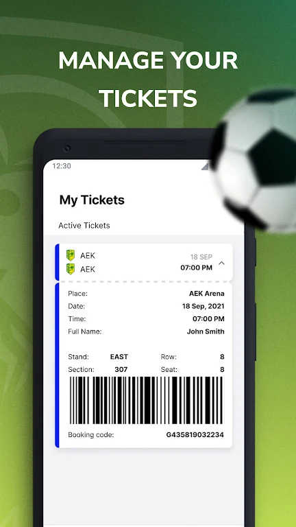 Aek tickets Tangkapan skrin 2