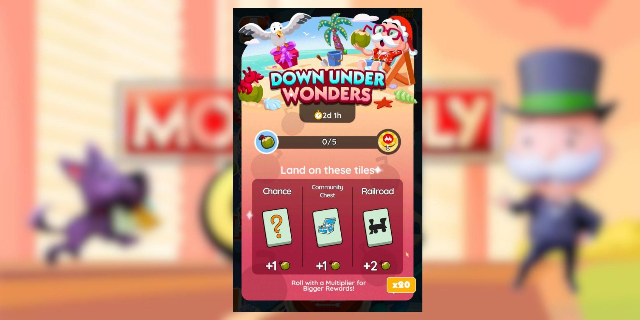 Monopoly GO: Down Under Wonders Rewards
