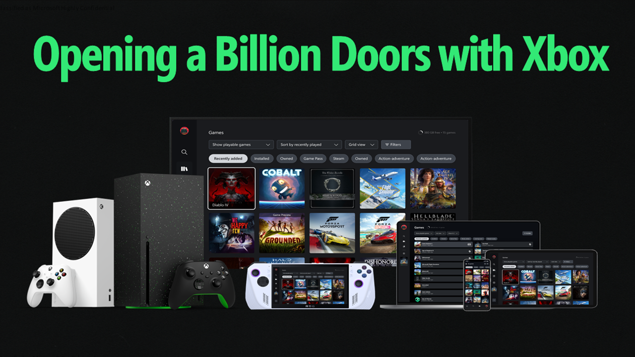 Microsoft स्टीम टैब के साथ Xbox UI मॉकअप को प्रकट और वापस लेता है