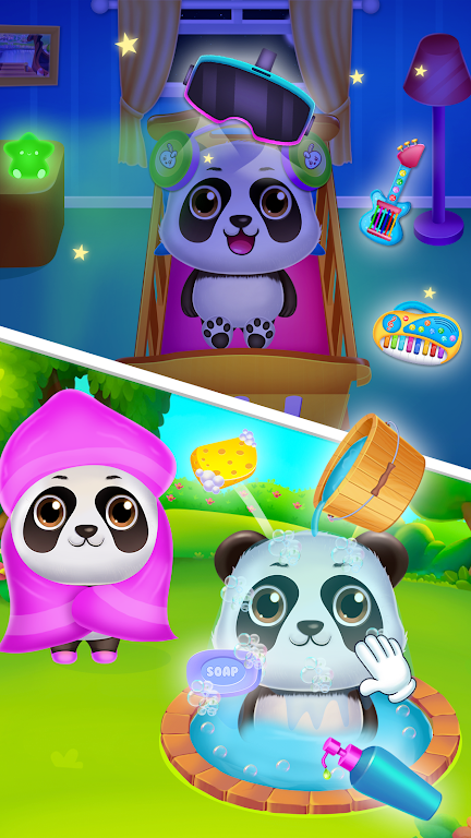 Panda caretaker pet salon game 螢幕截圖 3