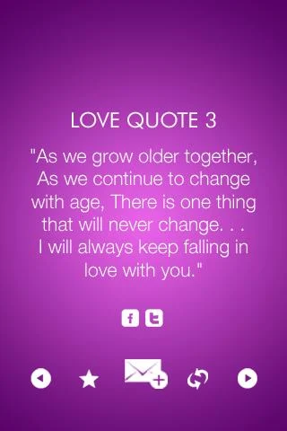 Love and Romance Quotes Captura de pantalla 1