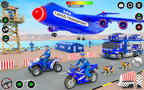 Police Cargo Transport Games स्क्रीनशॉट 1