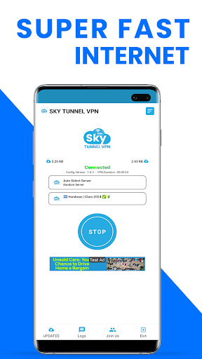 Sky Tunnel VPN Ekran Görüntüsü 1