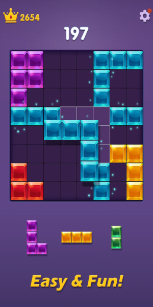 Blocks Puzzle: Gem Blast स्क्रीनशॉट 2