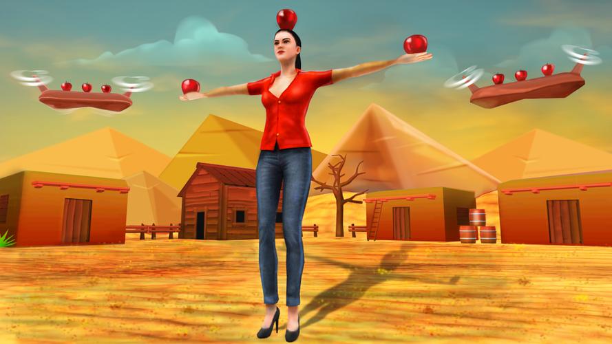 Apple Shooter Game - 3D スクリーンショット 2