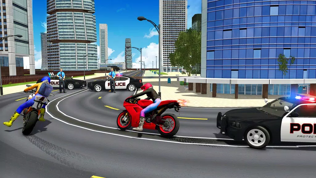 Police Car Vs Theft Bike スクリーンショット 1