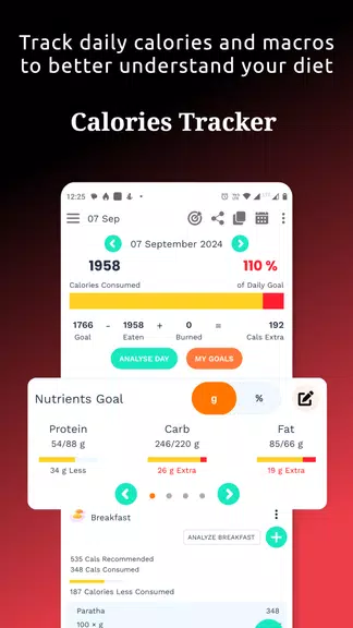 Food Tracker & Calorie Counter Скриншот 0