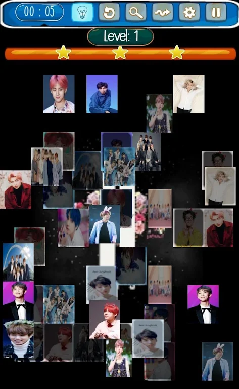 BTS Mahjong Ekran Görüntüsü 1