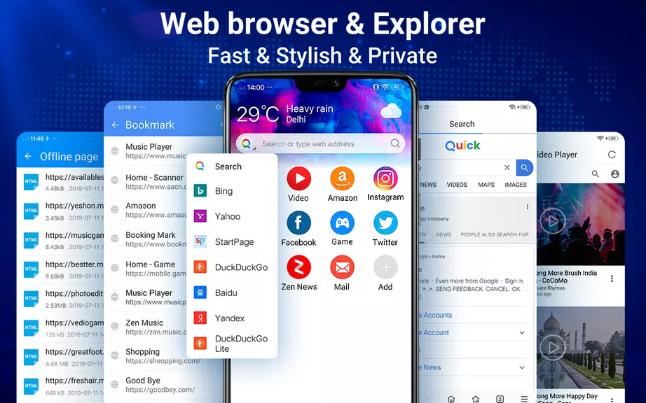 Web Browser - Fast & Privacy Ảnh chụp màn hình 0