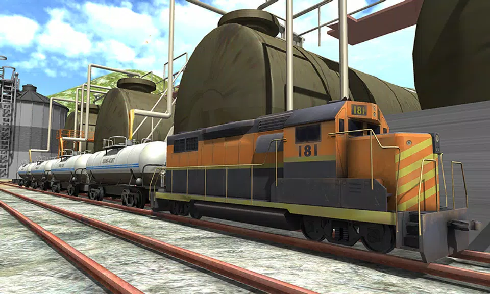 Oil Tanker Train Driving Sim Скриншот 0