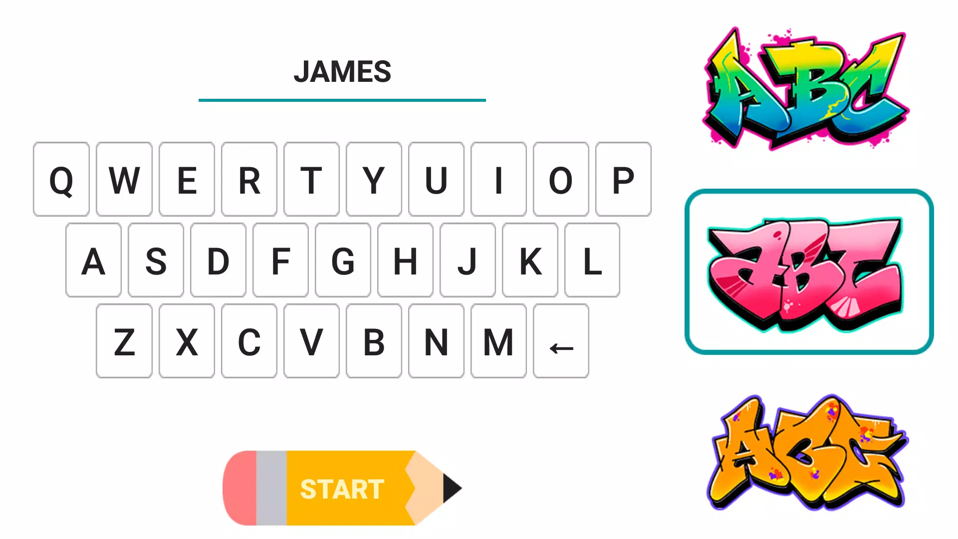 Draw Graffiti - Name Creator Скриншот 0
