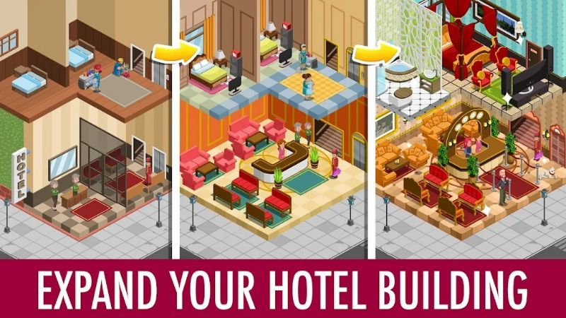 Hotel Tycoon Empire: Idle game Captura de pantalla 3