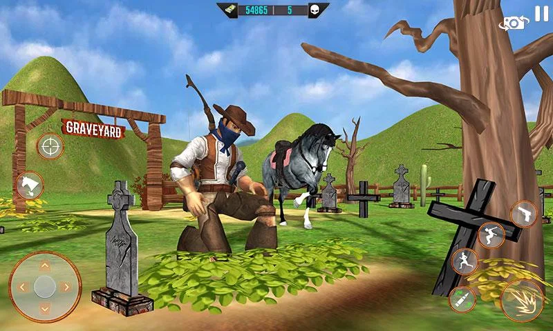 West Cowboy Shooting Games 3D Capture d'écran 3