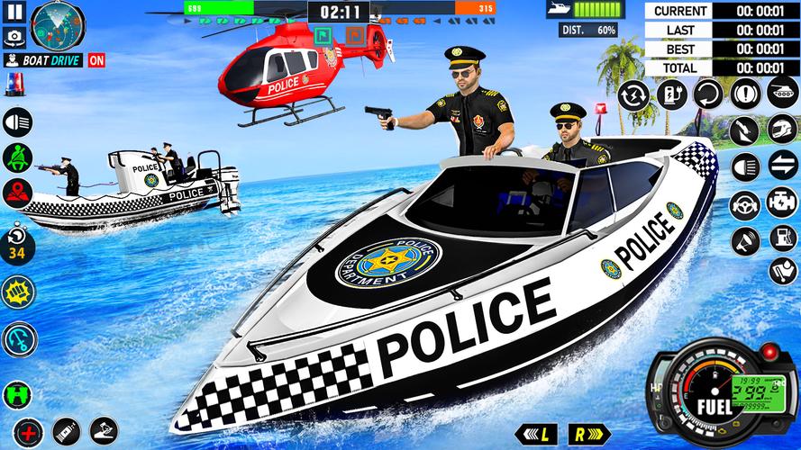 Police Boat Chase Crime Games应用截图第3张