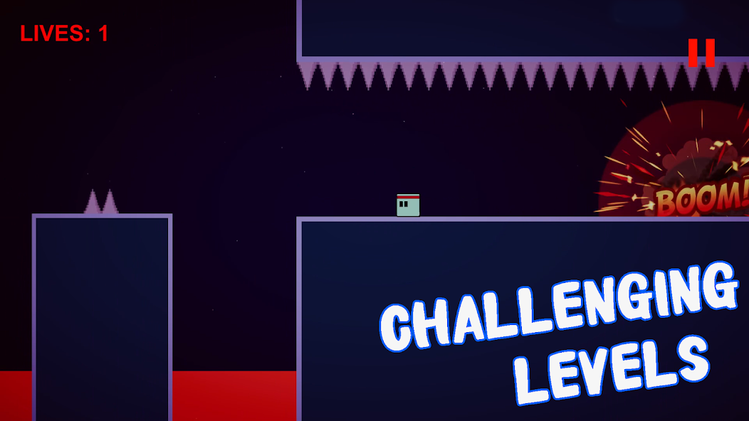 Unfair Square - the hard game Mod 스크린샷 1