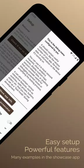 Beagle - Debug menu demo Zrzut ekranu 1