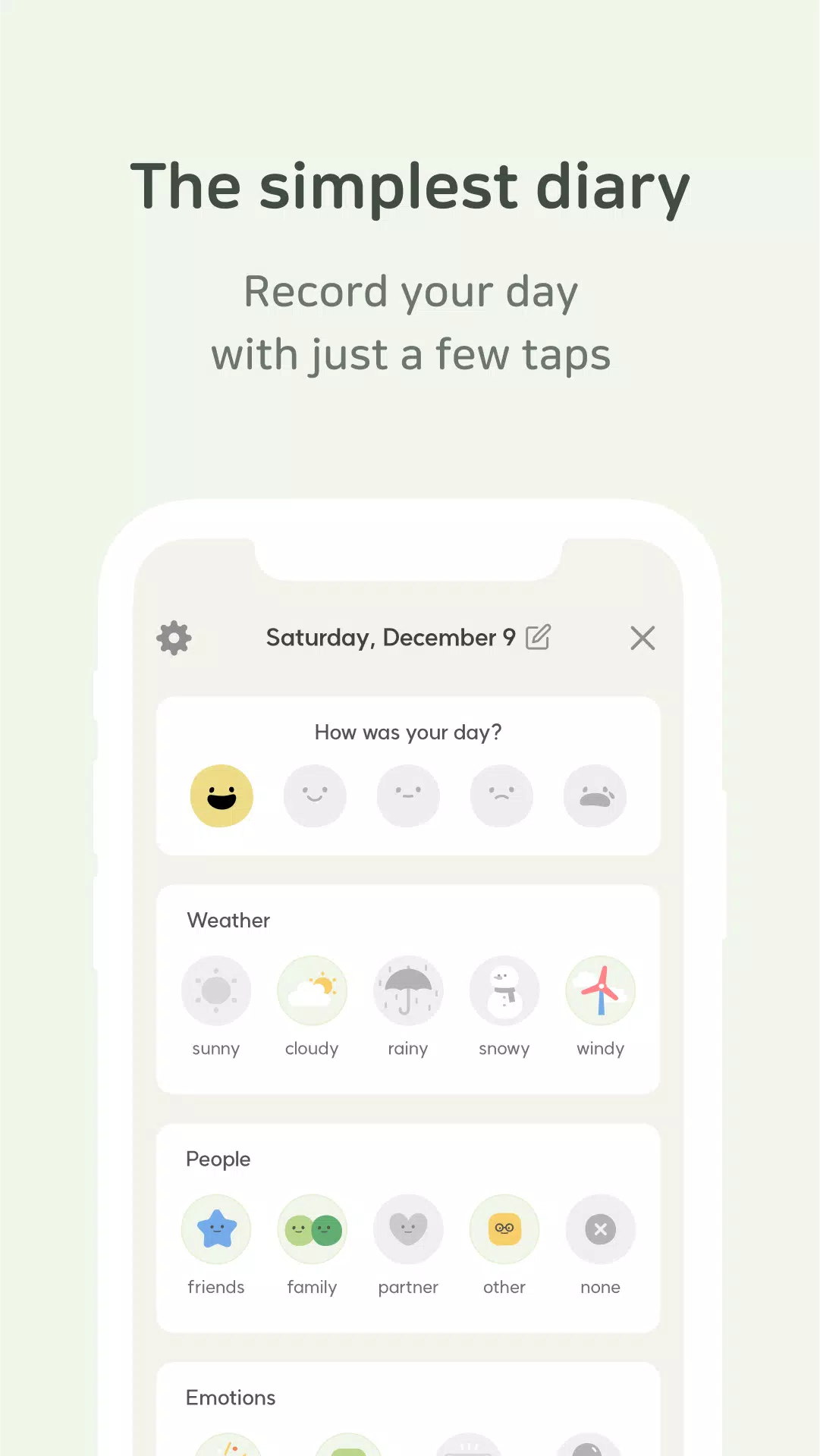 DailyBean: Simplest Journal 螢幕截圖 1